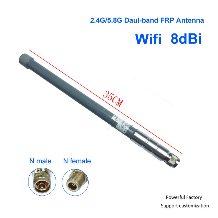 Наружная Wi Fi стандартная антенна N Male Omni Dual Band 2 4G 5 8G FPR 1 шт.|Антенны для связи| |