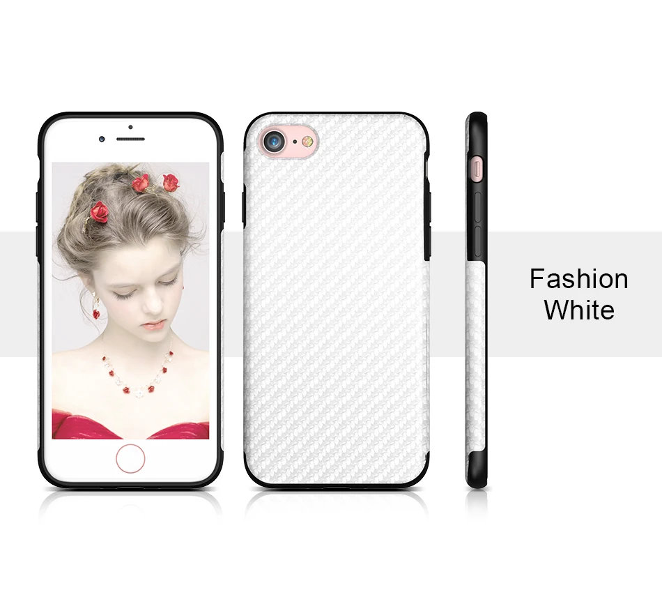 Carbon Fiber Case For iPhone 7 7 Plus Twill Skin Shell Hybrid TPU+ PU Capa Shockproof Back Cover For iPhone 7 7 Plus Case Fundas (8)