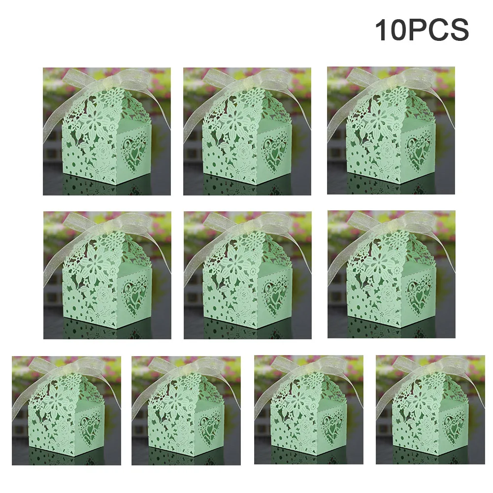 10 шт. европейский стиль полые Свадебные шоколадные конфеты печенье маленькие подарки коробка для хранения для свадебной вечеринки день рождения Рождество