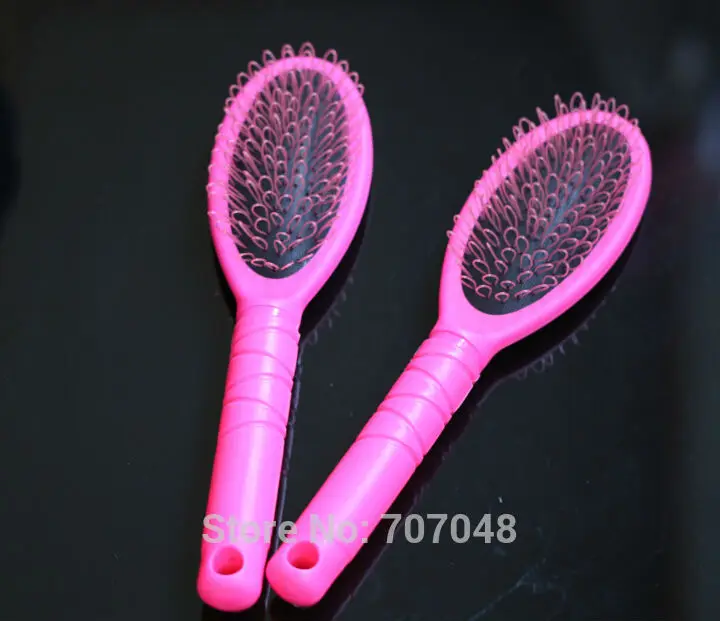 Pink color 20pieces/lot Wholesale Loop Brush for Hair Extension