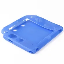 Новинка г. и высокое качество мягкий силиконовый Защитный чехол синий резиновый бампер гель кожи покрытие рукава для nintendo 2DS