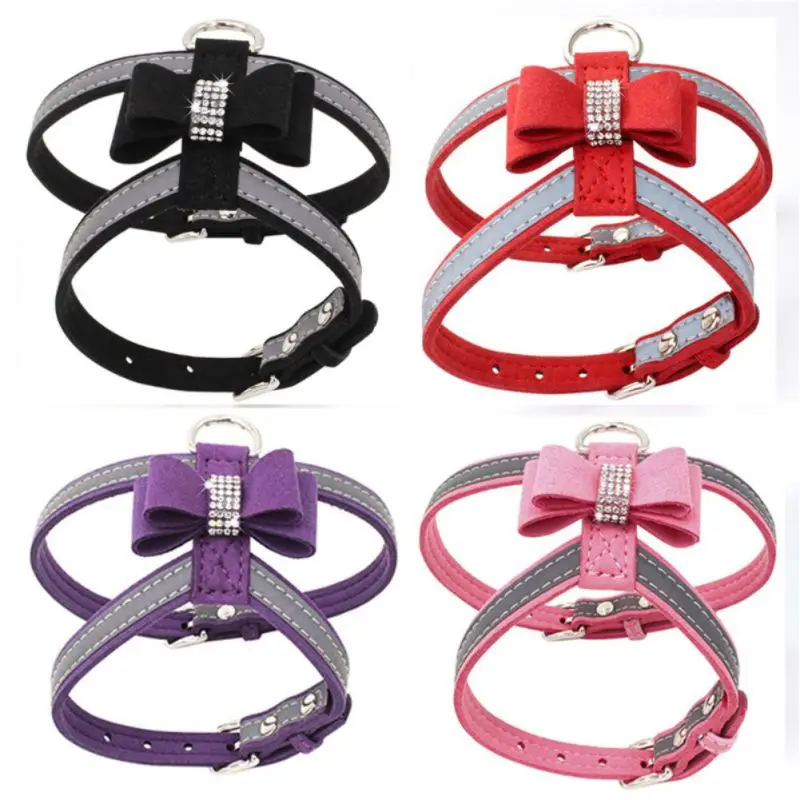 Small Dog Cat Chihuahua Collar Bling rhinestone Pet Puppy Dog Harness