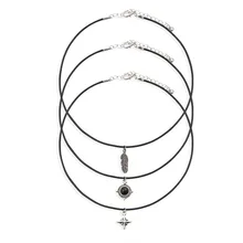 New Fashion Jewelry Leather Leaves Choker Necklaces pendants Women 2016 Vintage Short Retro Statement Necklace Collares