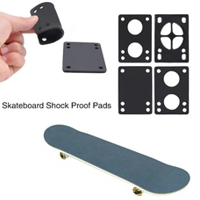 4 шт 0,1" /3,0 мм Мягкие скейтборд стояк ударопрочные колодки Longboard Shockpads