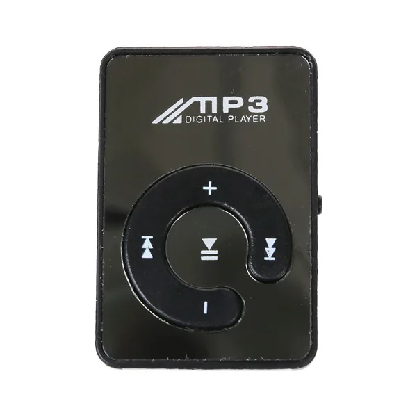 Мини зеркальный зажим USB цифровой MP3 плеер поддержка 8 Гб SD TF карты черный|mp3 music