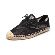 DZYM/ г.; сезон весна-лето; женские эспадрильи на плоской подошве; Летняя обувь на шнуровке