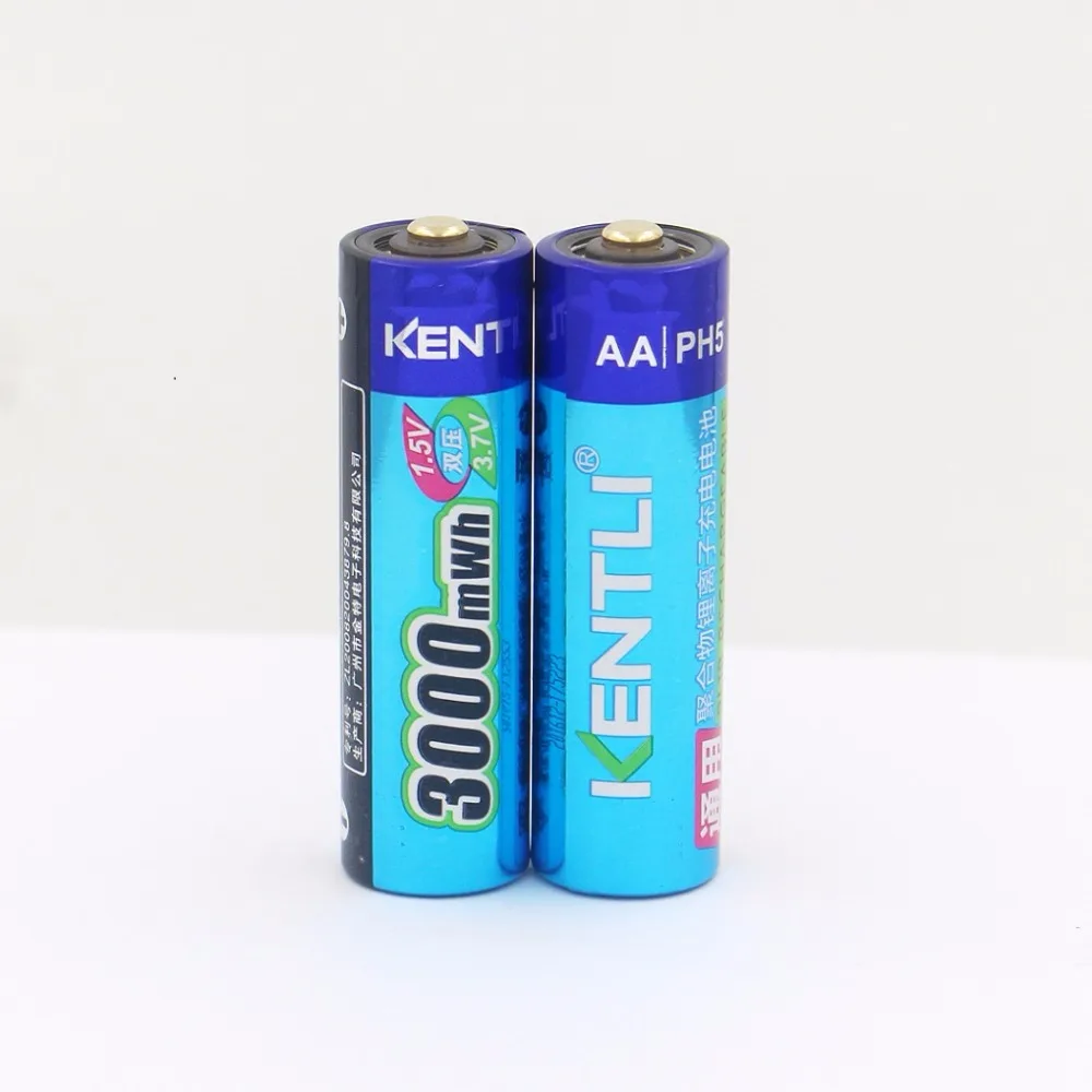 2pcs Kentli 1 5v 3000mwh Rechargeable Lithium Aa Ph5 Battery 1 Usb Charger Kentli 1 5v Battery Battery Batterybatteries Battery Charger Aliexpress