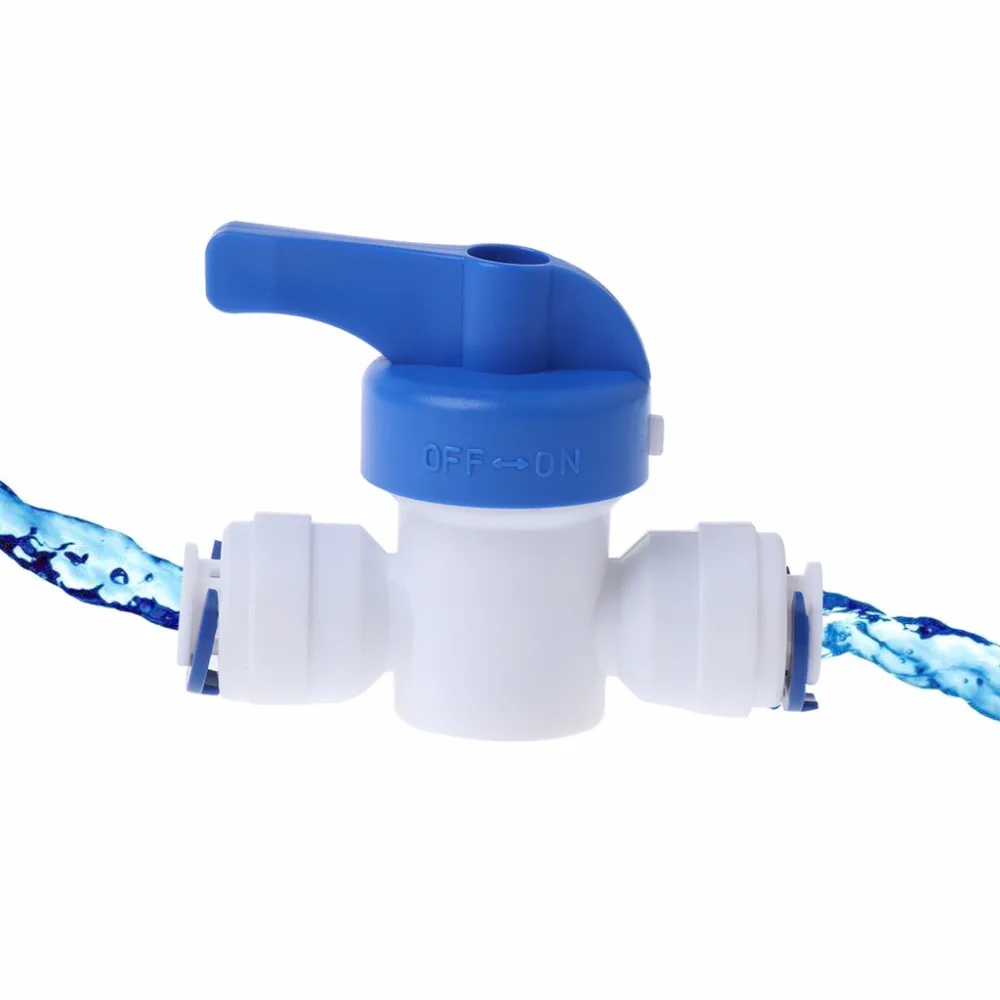 1/4'' Inline New Ball Valve Quick Connect Shut off For RO Water Reverse Osmosis 1/4'' Inline New Ball Valve Quick Connect Shut off For RO Water Reverse Osmosis