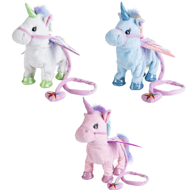 

Electric Walking Unicorn Plush Toy Stuffed Animal Toy Electronic Music Unicorn Toy for Children Christmas Gifts