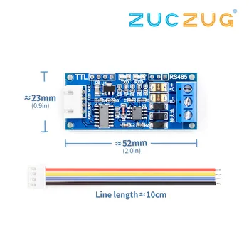 

TTL to RS485 Power Supply Converter Board 3.3V 5V Hardware Auto Control Module AVR Wide Voltage Singal Indicator