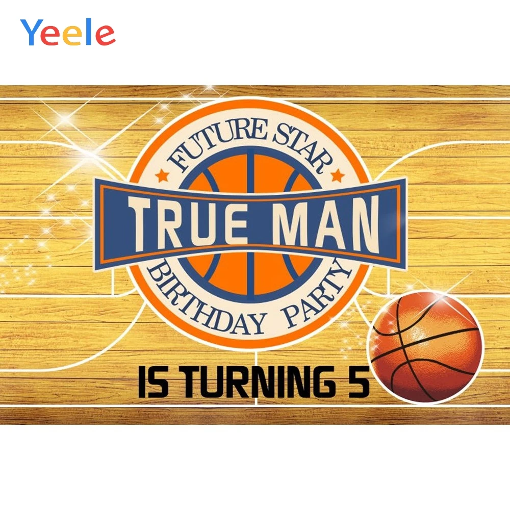 

Yeele Wood Board Basketball Baby 5th Birthday Party Photography Background Children Boy Photographic Backdrop Photo Studio