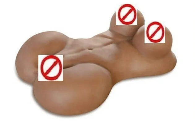 Omyhoney ML7 black solid silicone torso font b sex b font font b dolls b font
