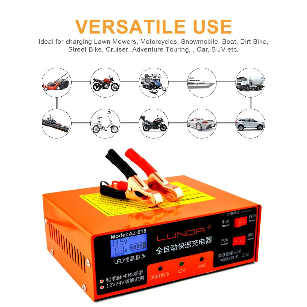 12V 24V смарт устройство для быстрой Мощность полный автоматический автомобильный