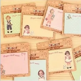 

4 set/Lot cartoon doll fresh and lovely N times stickers / sticky notes / creative paper notes/Memo Pads