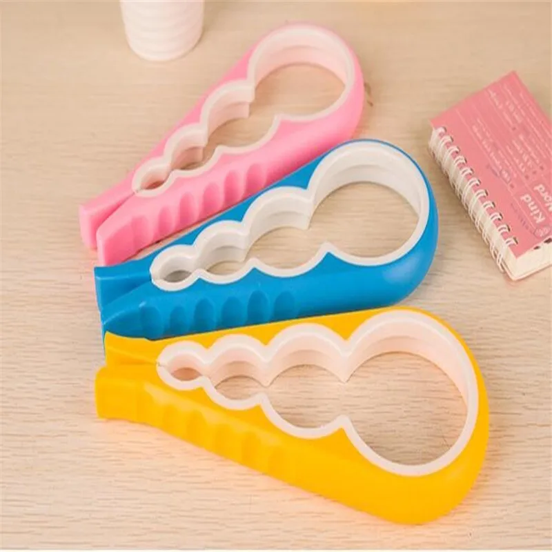 

4-in-1 Gourd Shape Bottle Jar Opener Labor-Saving Cap Lifter Smart Can Bottles Opener Kitchen Universal Caps Screwer Candy Color