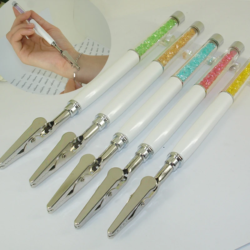 

Original Design Crystal Clip Holder Pen style for Bracelet Fastener Promotion for Office Accessories Fashion Tool Jewellery Gift