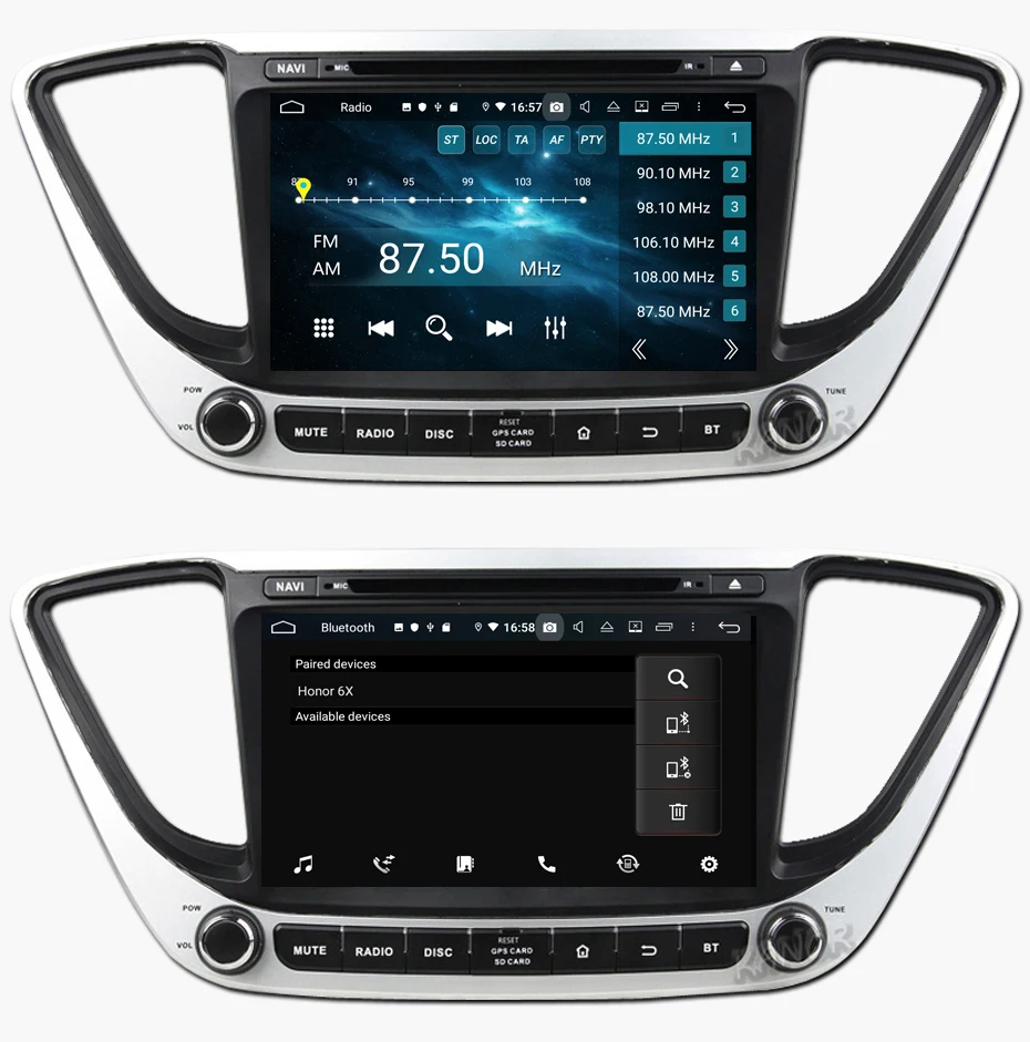 KANOR ips Android 9,0 Восьмиядерный 2din автомобильный радиоприемник для hyundai Solaris Verna навигационное Радио Аудио Видео плеер gps Мультимедиа