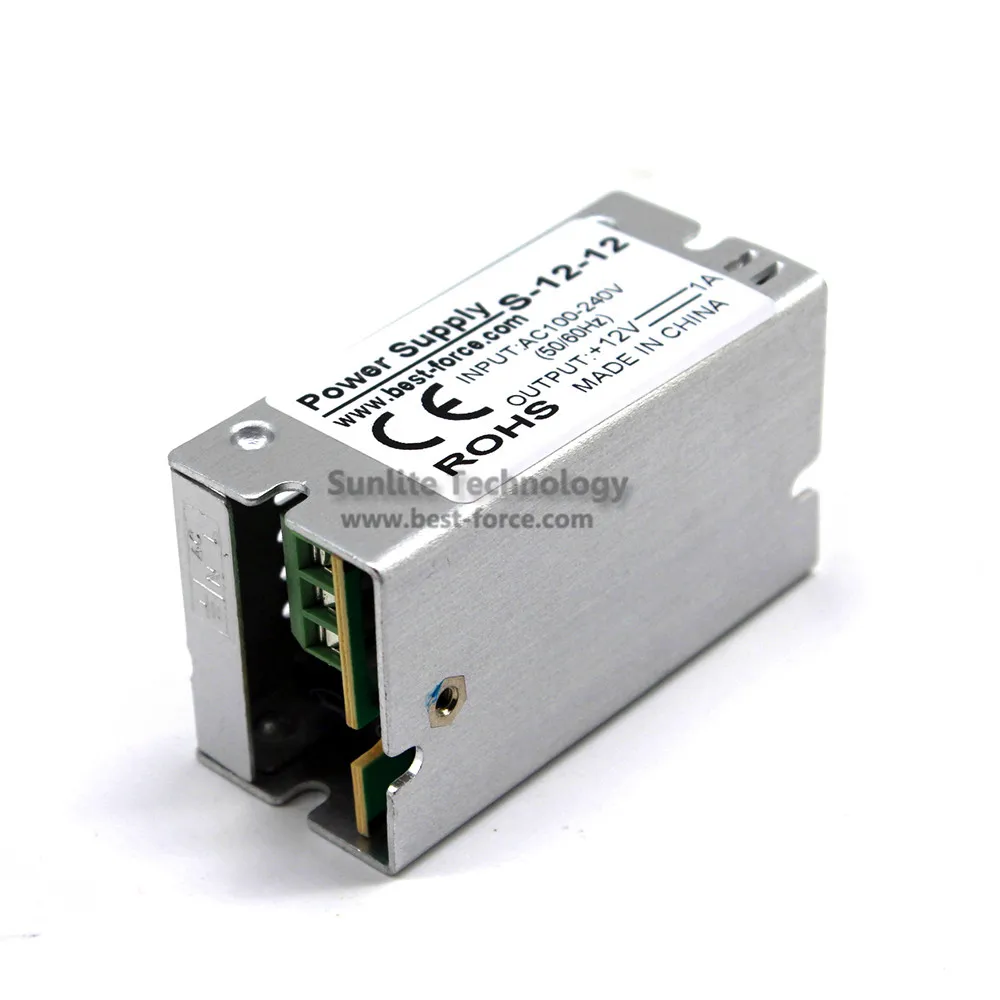 Импульсный переключатель питания DC 12 V 1A 12 W трансформатор напряжения драйвера для дисплей из светодиодной ленты billboard Light Lamp CCTV Monitor