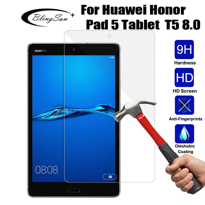 Закаленное стекло для huawei Honor Pad 5 8 0 Защитная пленка экрана планшета Стекло 9H T5