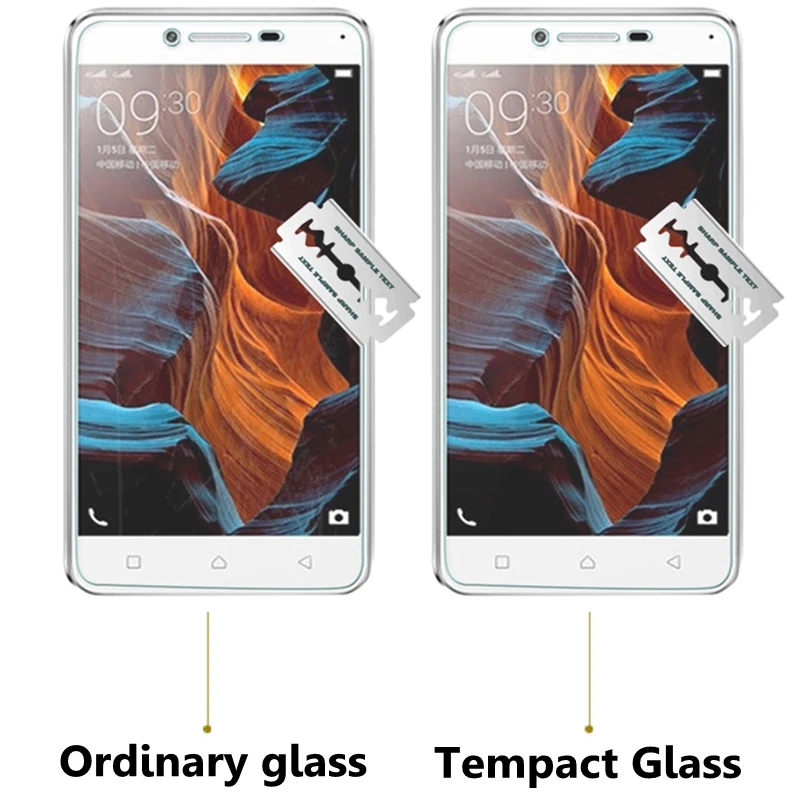 Закаленное стекло 9H для Lenovo A536 A6000 A6010 A7000 A5000 Vibe C2 P1 M K3 K4 K5 K6 Note A Plus X3 Lite защитная