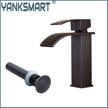 Luxuosa Casa de Banho de Óleo de Borracha Preta Bronze Torneira Cozinha Chrome Handle Single Deck Montado Bacia Torneira Da Pia, Torneira Torneira Misturadora