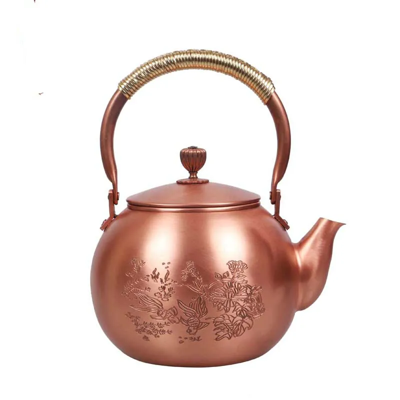 Chinese Old style Handmade Copper Teapot Boiling Teapot Healthy Tea Pot