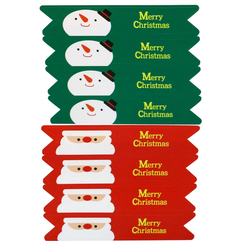 120 шт Горячая Счастливого Рождества снеговик Санта Клаус уплотнительные этикетки из крафтовой бумаги наклейки для выпечки тортов DIY Подарочная коробка наклейка s M1028