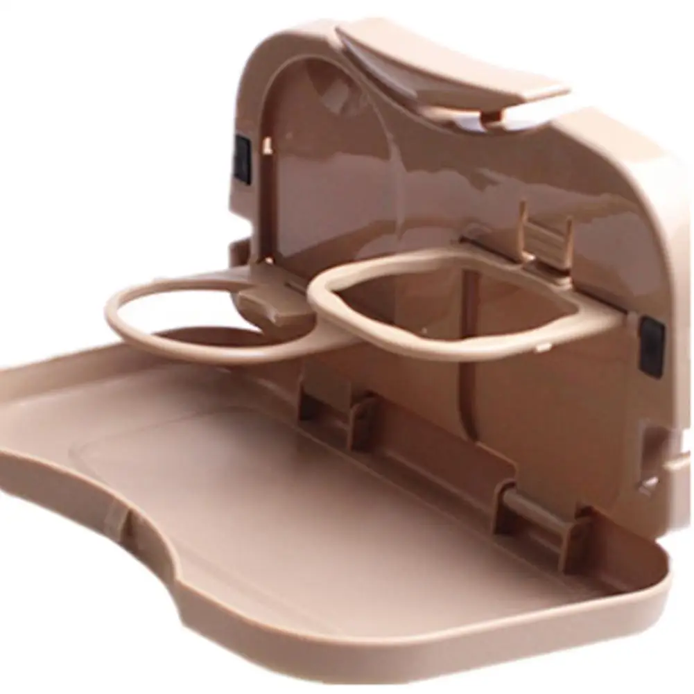 

Car Vehicle Seat Back Mount Foldable Drink Cup Holder Food Storage Plate Tray