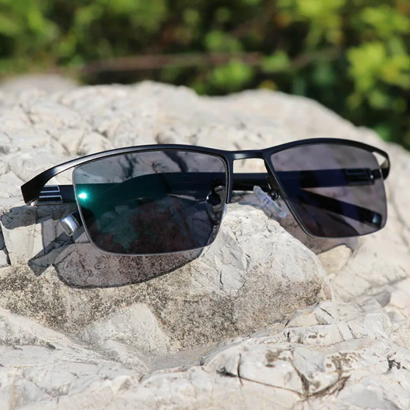 Fashion neutral reading glasses multi-focus progressive reading glasses transition sun optical color changing glasses