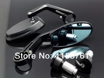 

ALUMINUM CLAMP BLACK 7/8" HANDLE BAR END MIRRORS FOR SUZUKI MOTORCYCLE + ADAPTER FREE SHIPPING