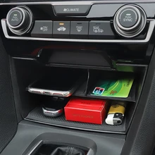 Автомобильный Стайлинг, Автомобильный Центральный контроль, многофункциональный ящик для хранения, автомобильный многосетчатый ящик для хранения для Honda Civic