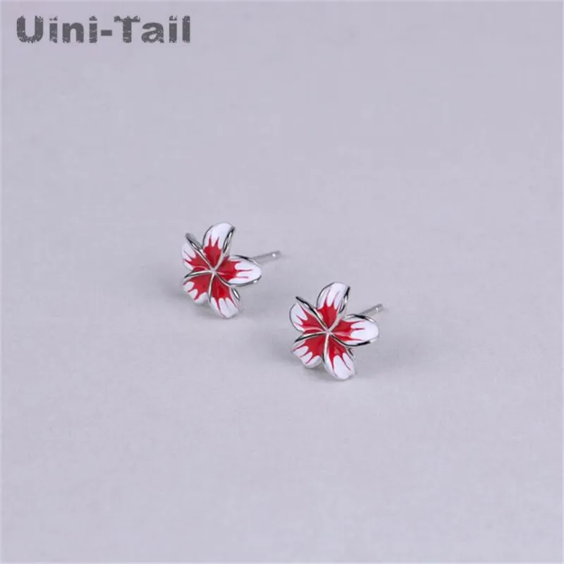 Серьги гвоздики Uini Tail в виде цветка вишни|Серьги-гвоздики| |