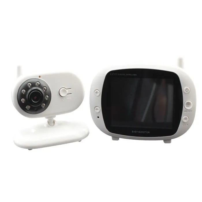 3.5 Inch 2.4Ghz Wireless Two Way Intercom Camera Temperature Time and Music Display Wireless IR Night Vision Baby Monitor