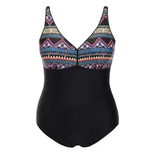 Летние сексуальные бикини плюс размер женские цельные бикини в цветочек печать пляжная одежда с открытой спиной Biquini Banador