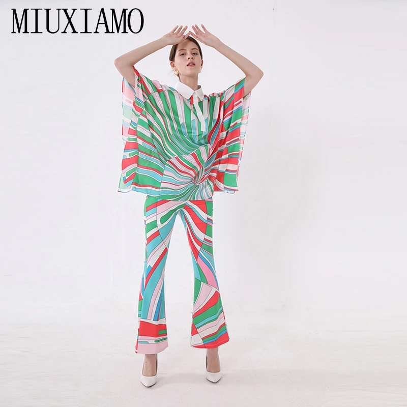 

MIUXIMAO Custom Plus Size 2019 Spring & Summer Newest Casual Style Turn-down Collar Floral Print Blouse Women vestido