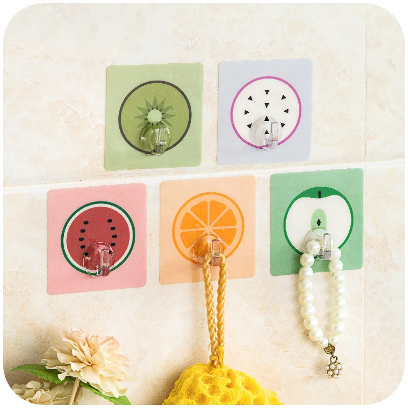 2 PCS Strong Adhesive Hook Wall Paste Hook Non Trace Creative Kitchen