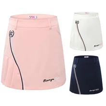 Summer Women Golf Pleated Skirt Breathable Golf Shorts Ladies Cotton Quick-Drying Golf Dress Sportwear S~XL D0671