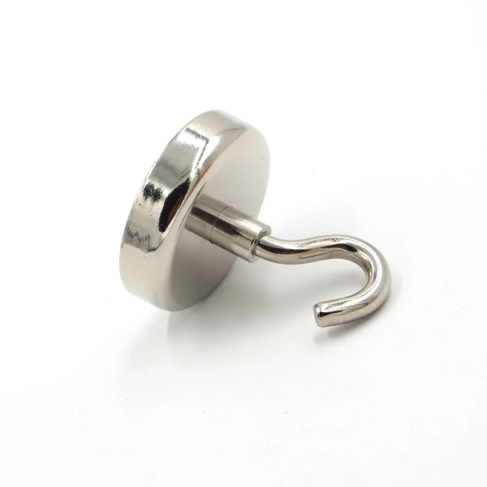 

Magnet Hooks Strong Mini Magnetic Circular Hook Hanger Useful Super Power NdFeB Magnets Linked Home Kitchen Wall Hold