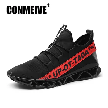 

Breathable Flying Weave Man Sneakers Outdoor Hard-Wearing Light Anti-Odor Casual Shoes Fashion Soft Lace-up Men Shoes