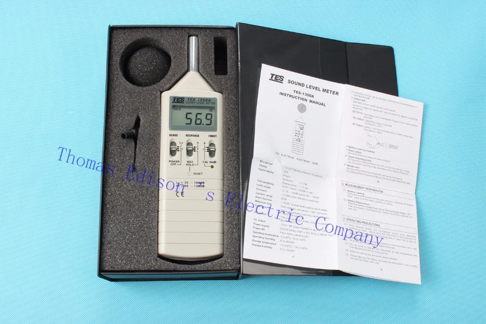 

Original TES-1350A sound Level meter,precision Sound Level Meter (35-130dB) noisemeter