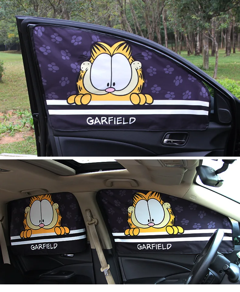 Capa para Janela de Carro com Desenho Cortina para Janela de Carro Universal para Janela Modelo Kawaii Magnético Para-sol Cortina Lateral 1 Peça 13 Cheap Toldos p janela lateral