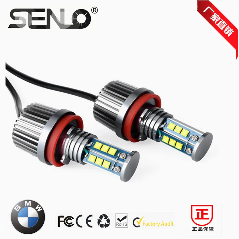 High bright H8 E92 LED marker canbus LED angel eyes 120W XENON White 6000K for bmw X5 E70 X6 E71 E90 E91 E92 M3 E60 80w h8 angel eyes led marker xenon white 7000k for bmw e90 e92 x5 e71 x6 e82 m3 e60 e70