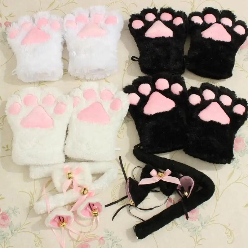 kawaii cute kitten cat ears neko maid gloves paw ear tail tie party getsubject aeproduct