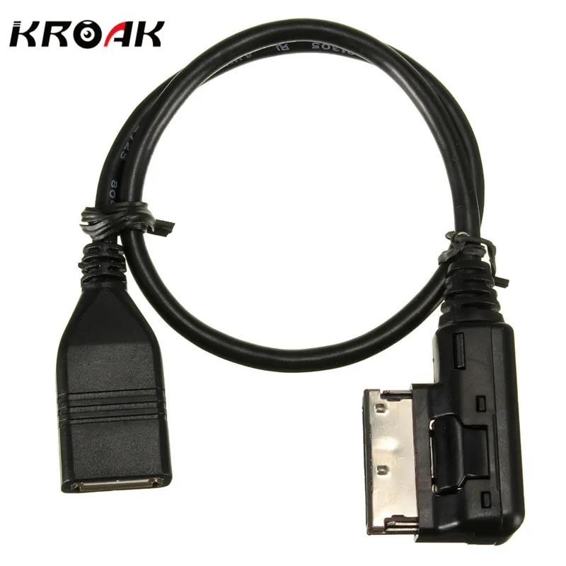 Universal MDI MMI AMI AUX to USB Female Audio AUX Adapter Cable Wire For font b