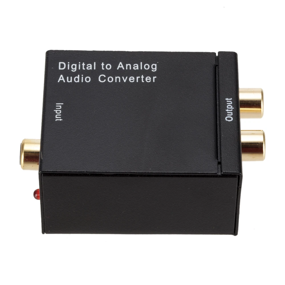 

Digital to Analog Audio Converter Audio Switch Box Optical to RCA AV Adapter Switcher Selector Box Coaxial Toslink
