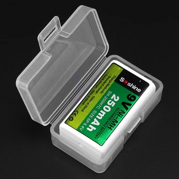 

Soshine Portable Hard Plastic Case Holder Storage Box for 1 Piece 9V Battery Made of hard plastic, practical and durable