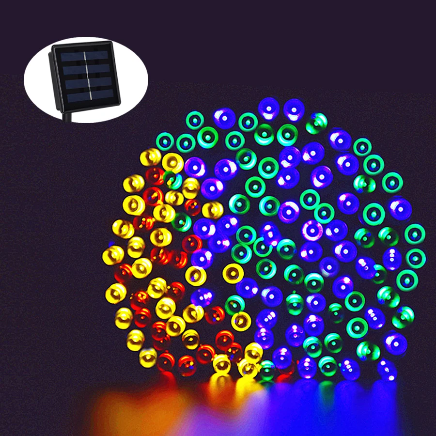 

200 LED Solar String Garland Lights led Fairy Lights 8 Modes Waterproof Outdoor Solar Lamp For Garden Party Wedding Holiday