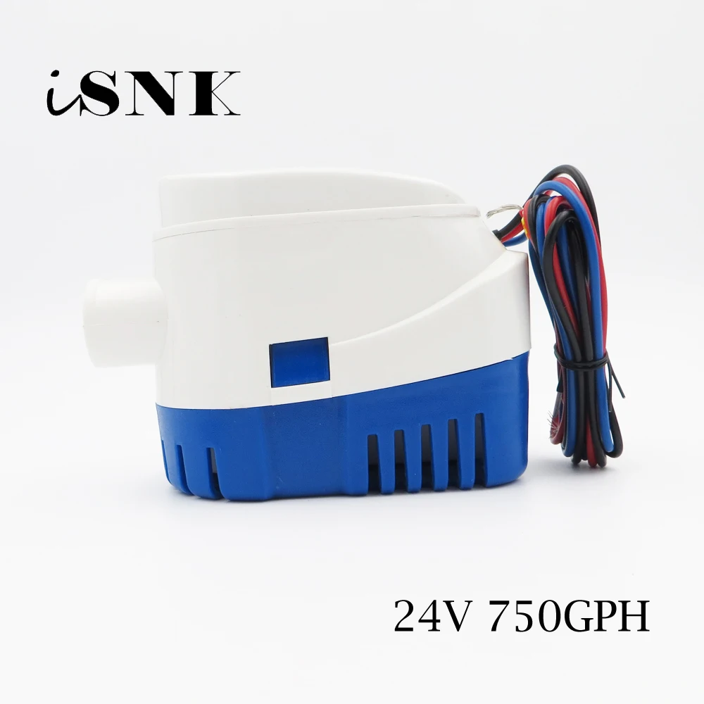 

24V 750GPH Auto work Bilge Pump Electric Pump for Boats Accessories marine submersible boat water pump solar panel submersible