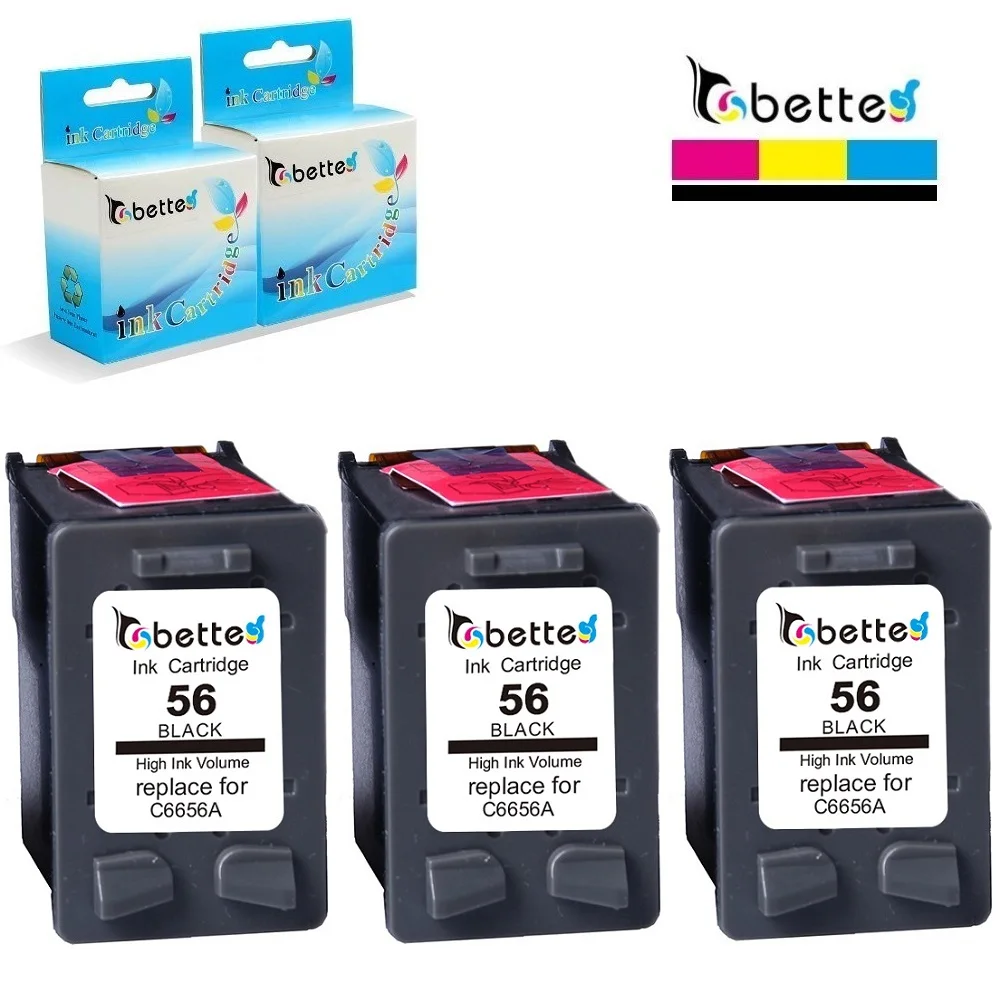 

3PK, Refill Ink Cartridge for hp 56 hp56 PSC 2212 2310 2405 2410 2510 2510xi 2550 Deskjet 5550 5655 5850 9650 9670 9680 Fax 1240