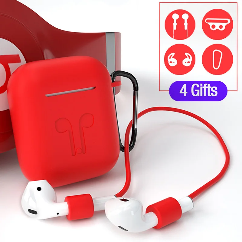 

LYMOC Protective Group Earphone Cases For Airpods 1 2 Anti-Loss Line Anti-Loss Line Anti-Slip Silica Gel for Airpods 2 Earbuds